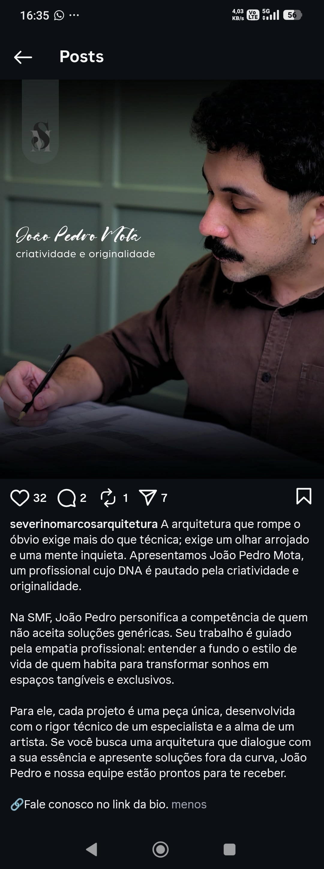 João Pedro Mota — Arquiteto SMF Arquitetura