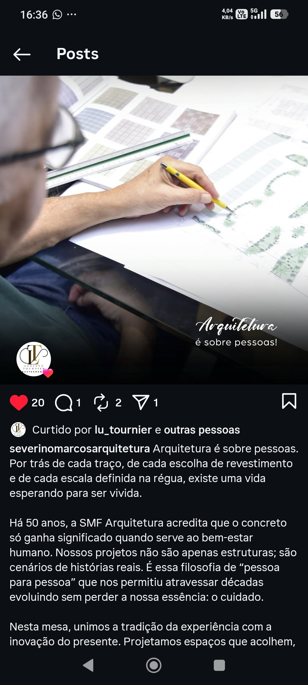 Arq. Severino Marcos em seu ateliê — SMF Arquitetura Belém